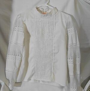 Elegant White Lace Women's Blouse